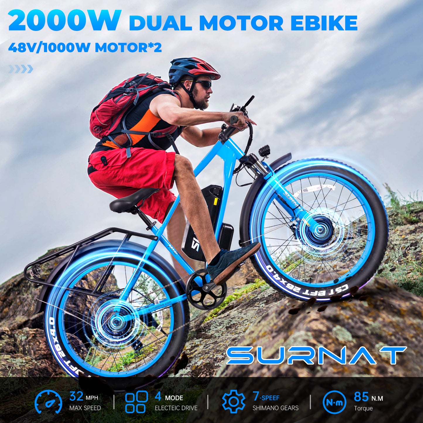 N12 26" DUAL MOTORS EBIKE