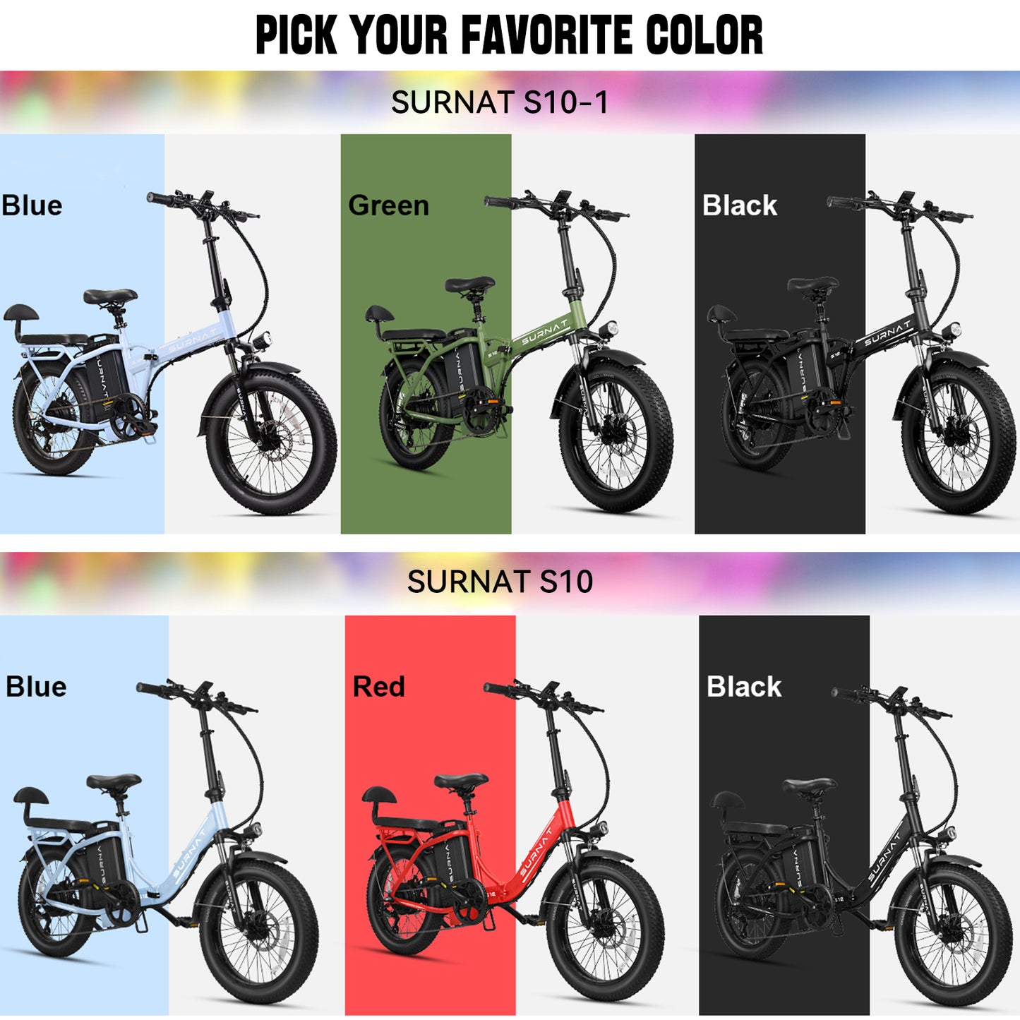 S10/S10-1 20" Foldable Electric bike