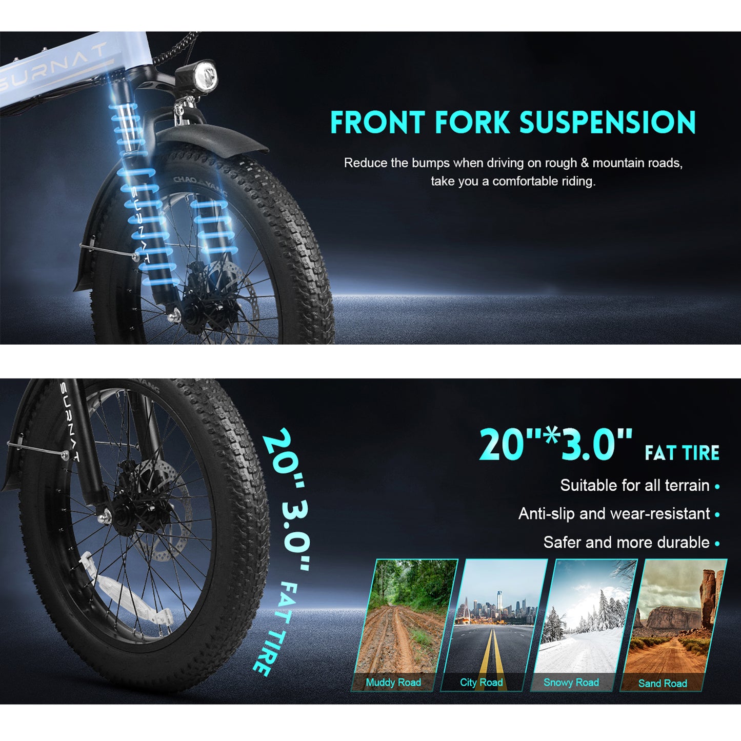 S10/S10-1 20" Foldable Electric bike