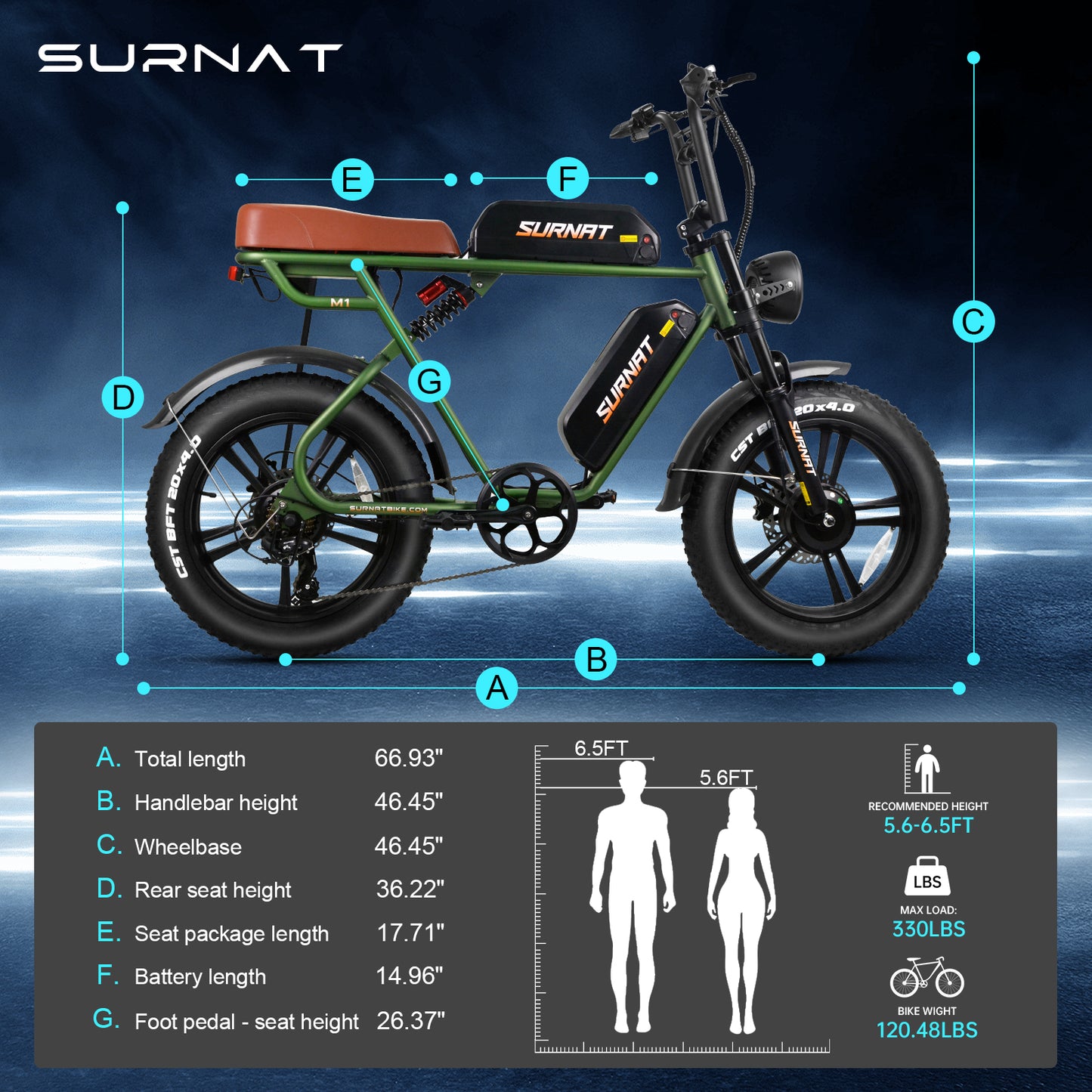 M1 20” DUAL MOTORS DUAL BATTERIES EBIKE